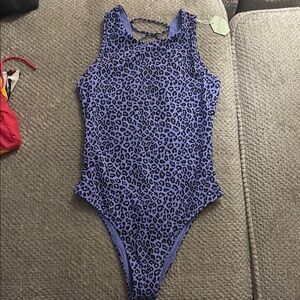 BuffBunny Purple Leopard One Piece Swimsuit
